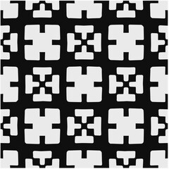 Design seamless monochrome geometric pattern. Abstract background. Vector art.Perfect for site backdrop, wrapping paper, wallpaper, textile and surface design. 