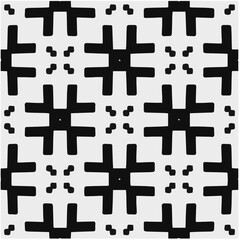 Design seamless monochrome geometric pattern. Abstract background. Vector art.Perfect for site backdrop, wrapping paper, wallpaper, textile and surface design. 