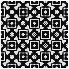 Design seamless monochrome geometric pattern. Abstract background. Vector art.Perfect for site backdrop, wrapping paper, wallpaper, textile and surface design. 