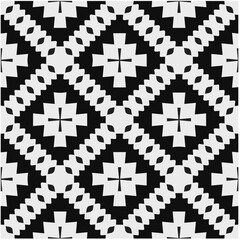 Design seamless monochrome geometric pattern. Abstract background. Vector art.Perfect for site backdrop, wrapping paper, wallpaper, textile and surface design. 