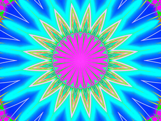 Obraz premium Abstract, Circular Patterns, Shapes and Colours digital art
