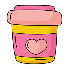Coffee cup flat icon