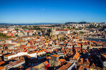 A view of a city over the rooftops