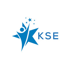 KSE Letter logo white background .KSE Business finance logo design vector image in illustrator .KSE letter logo design for entrepreneur and business.
