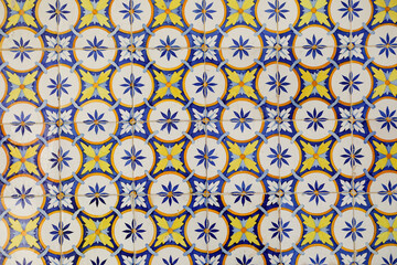Portugal, Lisbon, Traditional Portuguese ceramic tiles Azuelos