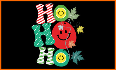 Ho Ho HO Christmas T-shirts Design.