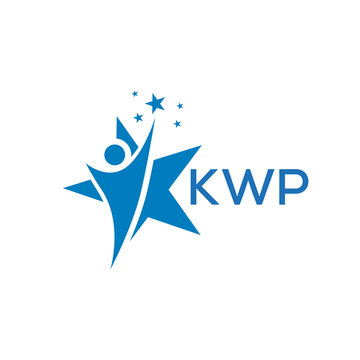 KWP Letter logo white background .KWP Business finance logo design vector image in illustrator .KWP letter logo design for entrepreneur and business.
