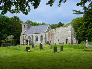 Fototapeta na wymiar Lowthorpe, UK, June 2022, View of St Martins Church