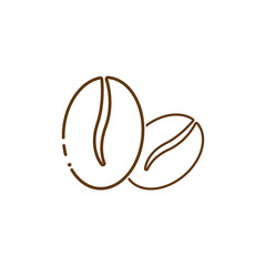 coffee bean vector icon