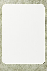 Empty rectangular shape white paper sheet. Stationery blank background.