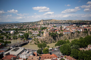 Fototapeta na wymiar Tbilisi, The capital city of Georgia.July 2022