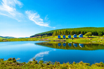 lake in the mountains, Cambará do Sul, Aparados da Serra, Brazil