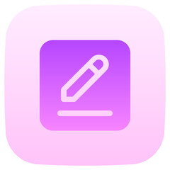 edit flat gradient icon