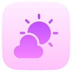 weather flat gradient icon