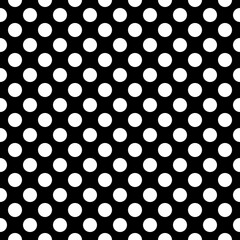 Seamless pattern. Vector ornament. Big dots wallpaper. Circles image. Polka dot motif. Circular figures backdrop. Rounds background. Dotted motif. Digital paper, textile print, web design, abstract.