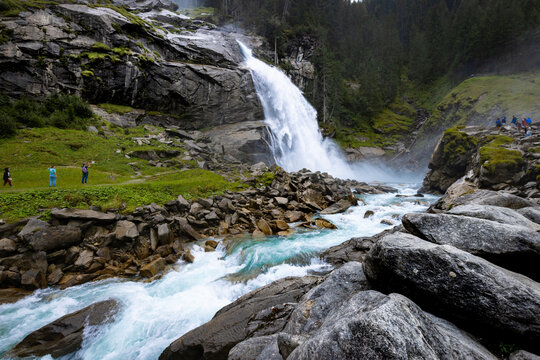 Krimml Waterfalls in the High Tauern National Park, Austria