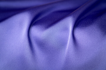 Blue shiny satin fabric texture bg