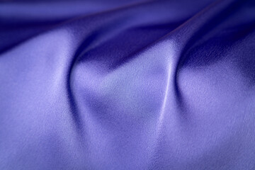 Fototapeta premium Blue shiny satin fabric texture bg