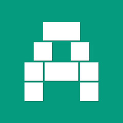 Modern letter A mask area. Photo collage frames template with alphabet letter. Family photo collage frames template for interior design. Vector collage layout for photo montage.