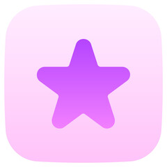star flat gradient icon