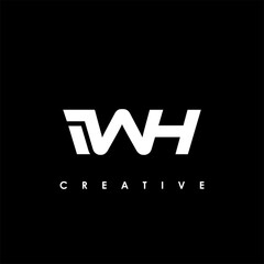 Obraz premium IWH Letter Initial Logo Design Template Vector Illustration