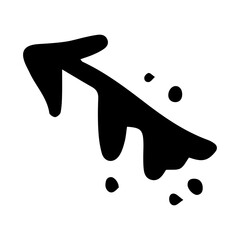 splatter art arrow
