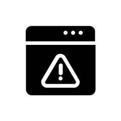 warning glyph icon