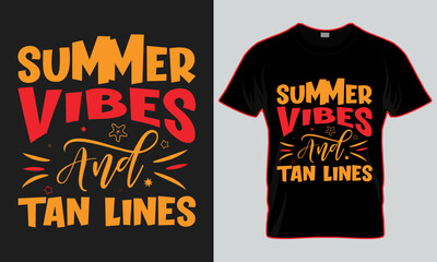 summer beach typography SVG t-shirt design