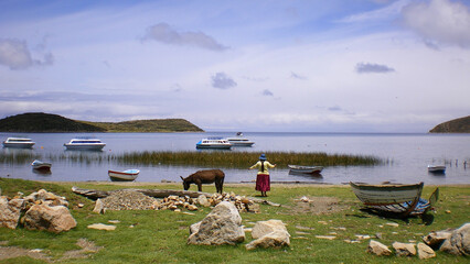 Lago Titicaca, Isla del Sol, Bolivia-Perú © Darian
