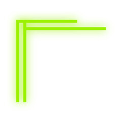 neon line border corner
