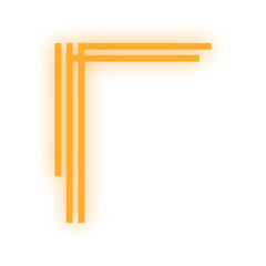 neon line border corner

