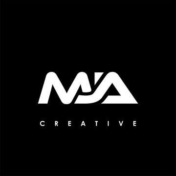 MJA Letter Initial Logo Design Template Vector Illustration