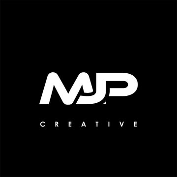 MJP Letter Initial Logo Design Template Vector Illustration