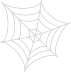 Spider Web Illustration on Transparent Background