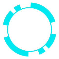 Fototapeta premium tech circle frame 