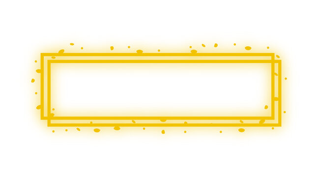 neon glitter rectangle frame
