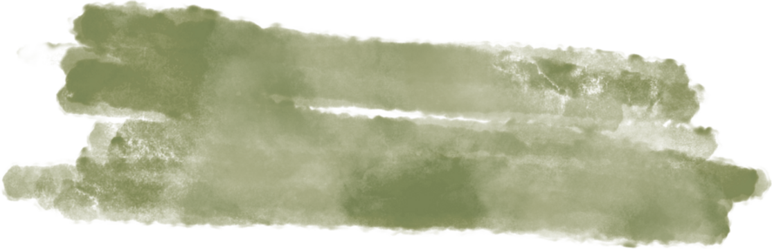 Army green watercolor splash and brush stroke for decoration.