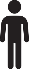 male icon vector. human full body sign icon illustration