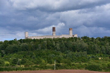 Zamek, Krolewski, w, Checinach, wieza, architektura, budowa, 