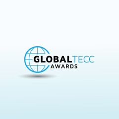 Global technology vector logo design