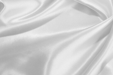 Fototapeta na wymiar White silk fabric texture