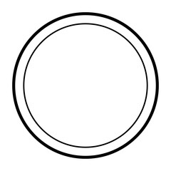 Fototapeta premium Circle shape icon.