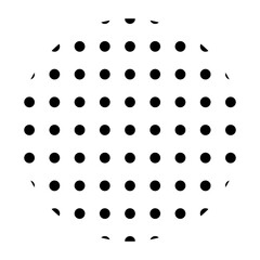 Circle in halftone halftone dot pattern