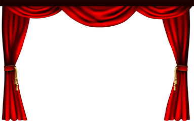 Fototapeta Theatre or cinema curtains obraz