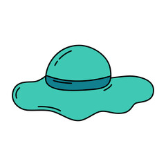 Beach hat icon