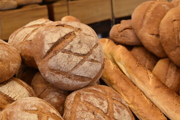 loaf of bread on wooden table