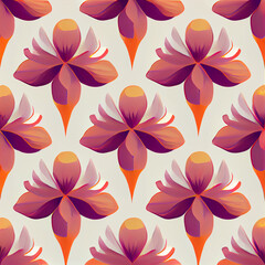 Obraz premium Colorful Flowers Abstract Floral Illustration