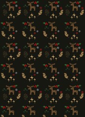 Beautiful christmas seamless pattern - great for christmas textiles, banners, wrappers, wallpapers 