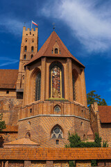 Fototapeta premium Historical Teutonic Castle in Malbork Poland