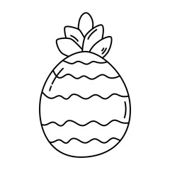 Pineapple linear icon
